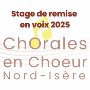 Stage de remise en voix du 30/08/2025
