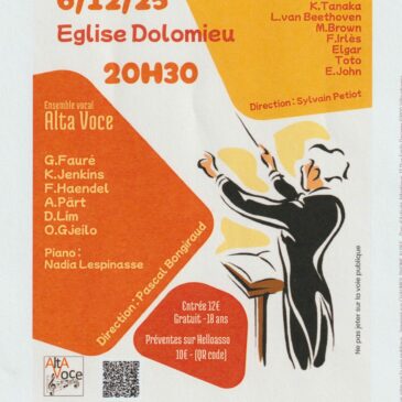 Alta Voce vous annonce son nouveau concert