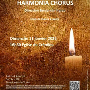 Moment musical avec Harmonia Chorus &ndash; choix de choeurs a capella