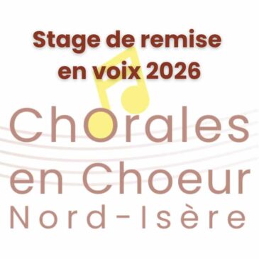 🎶 Stage de remise en voix &ndash; 6 septembre 2026 : inscriptions