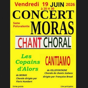 Cantiamo en concert à Moras 19 juin